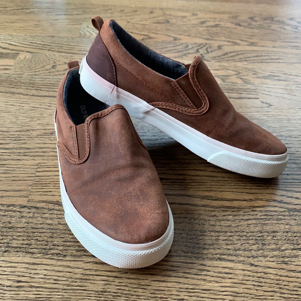 Brown Old Navy Slip-On Sneakers